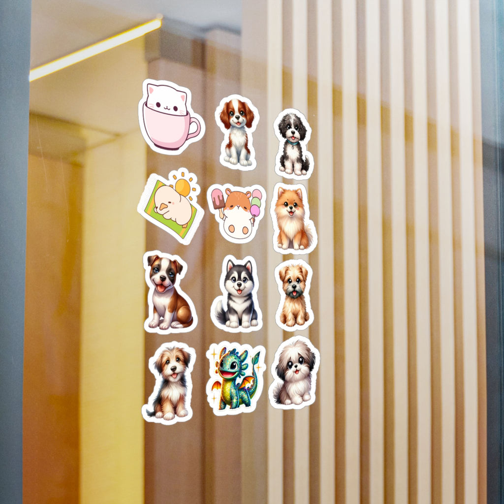 Cute Kawaii Sheet 26 — 12 Kiss-Cut Vinyl Decals
