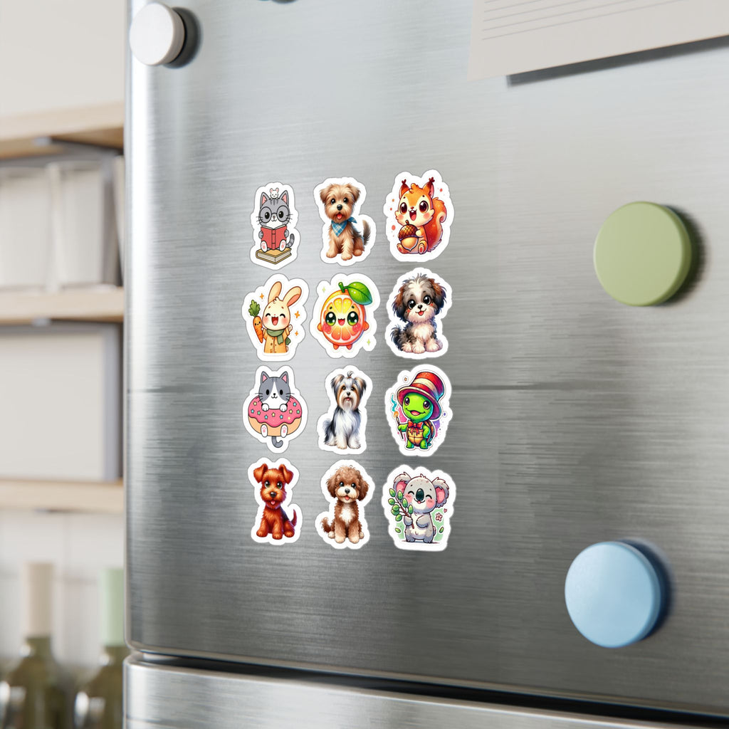 Cute Kawaii Sheet 21 — 12 Kiss-Cut Vinyl Decals
