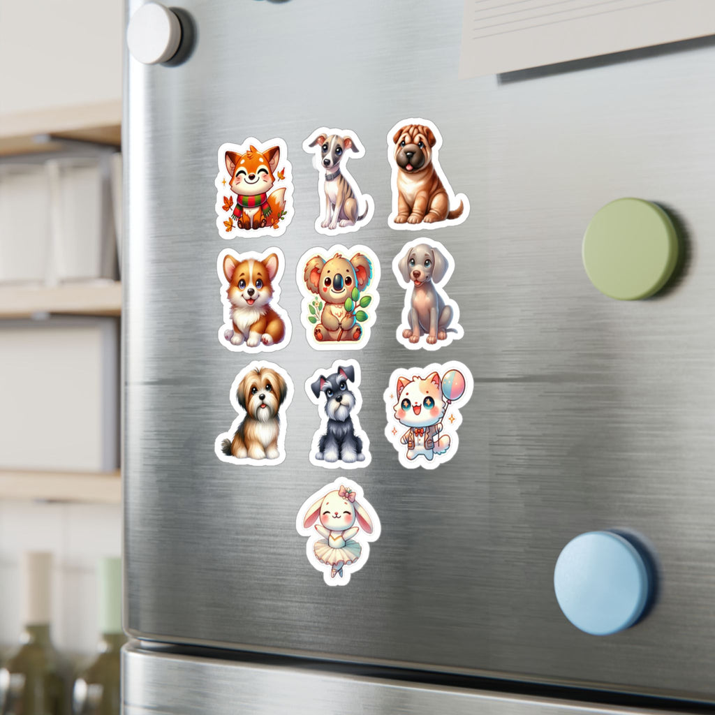 Cute Kawaii Sheet 31 — 10 Kiss-Cut Vinyl Decals