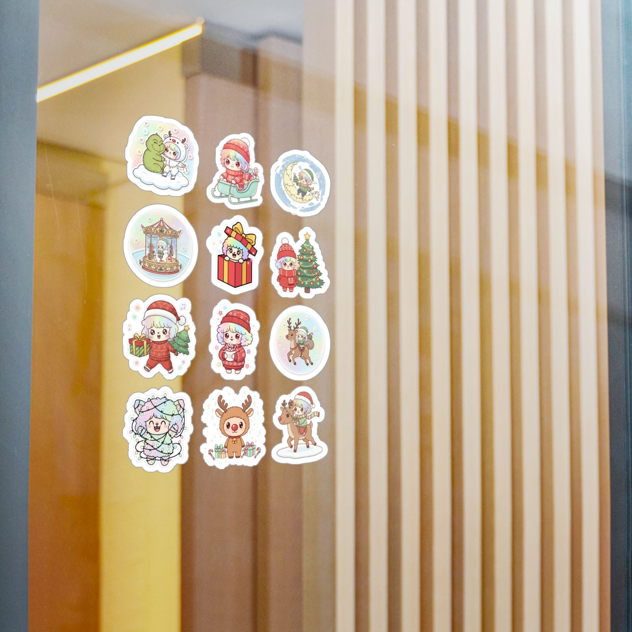 Christmas Monsters Sheet 11 — 12 Kiss-Cut Vinyl Decals