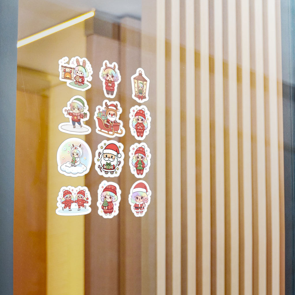 Christmas Monsters Sheet 05 — 12 Kiss-Cut Vinyl Decals