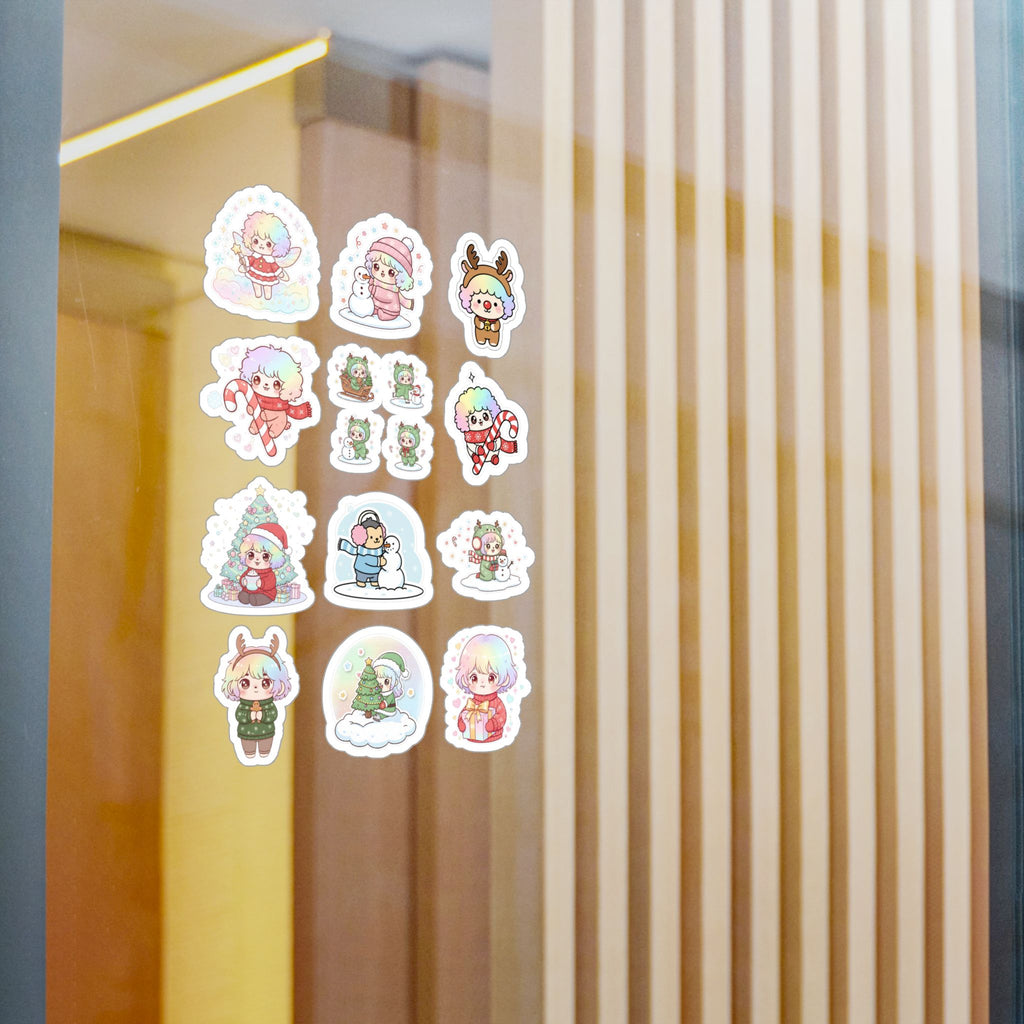 Christmas Monsters Sheet 01 — 12 Kiss-Cut Vinyl Decals