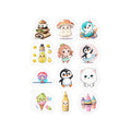Kawaii Stickers Sheet 109 — 12 Kiss-Cut Vinyl Decals