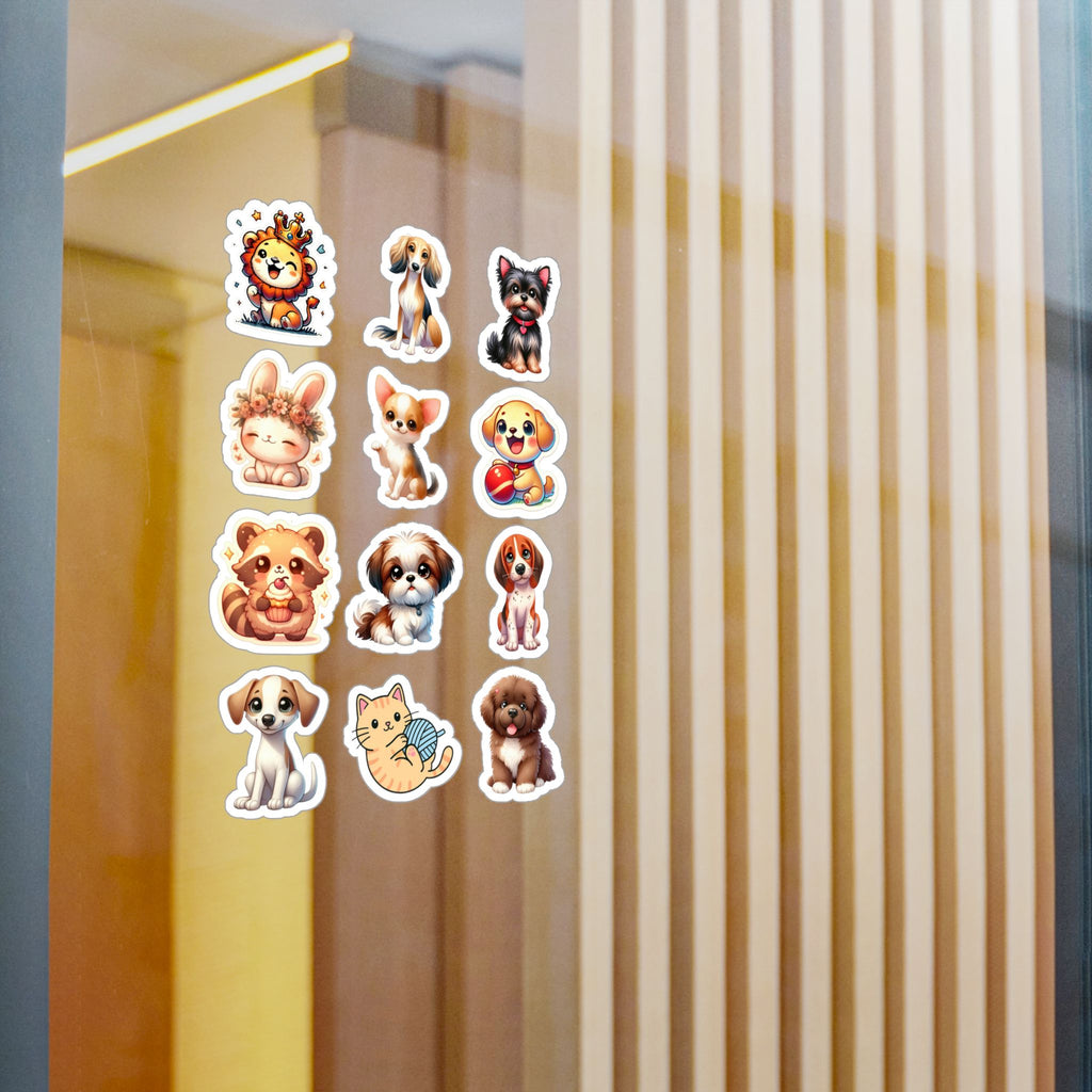 Cute Kawaii Sheet 15 — 12 Kiss-Cut Vinyl Decals