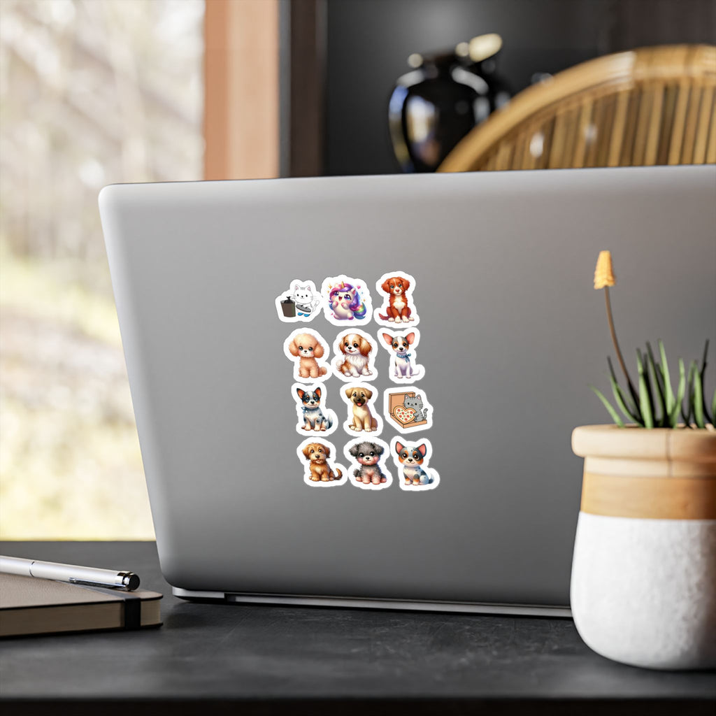Cute Kawaii Sheet 22 — 12 Kiss-Cut Vinyl Decals