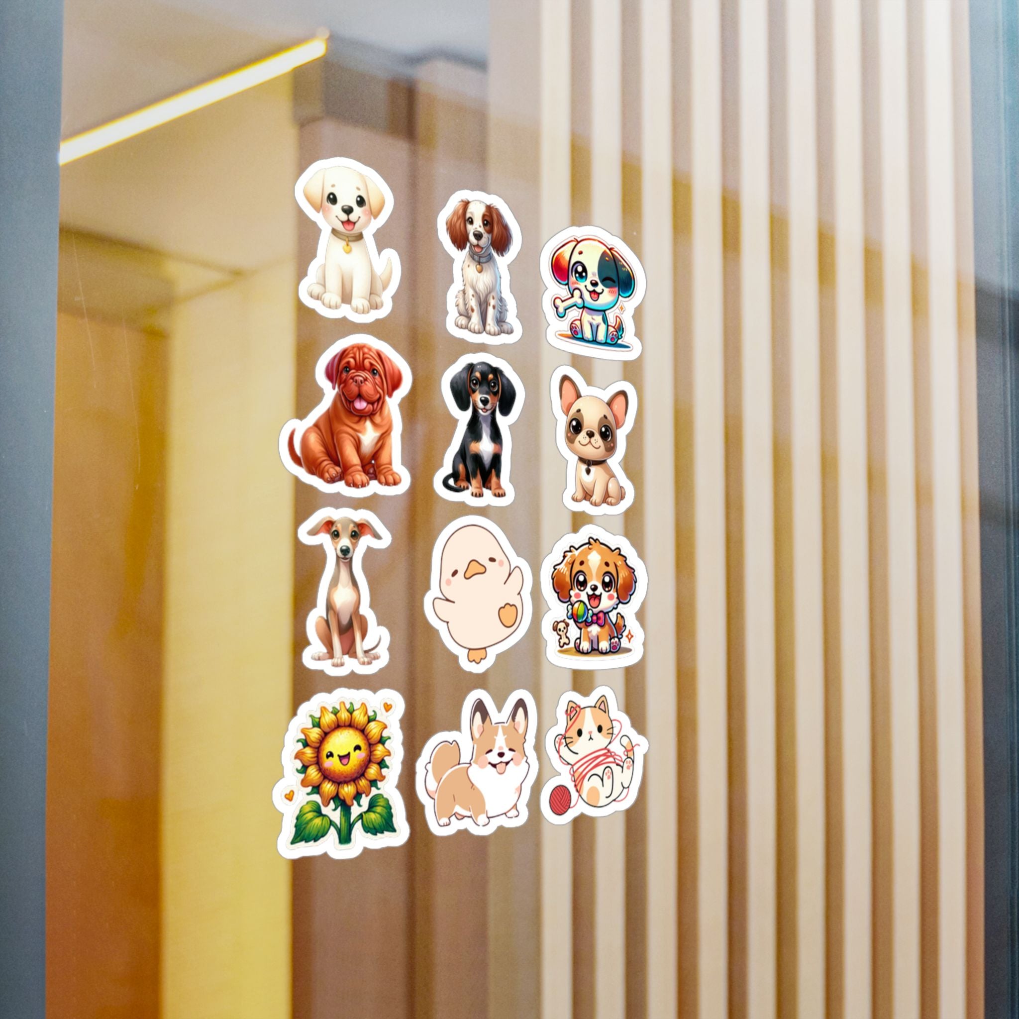 Cute Kawaii Sheet 20 — 12 Kiss-Cut Vinyl Decals
