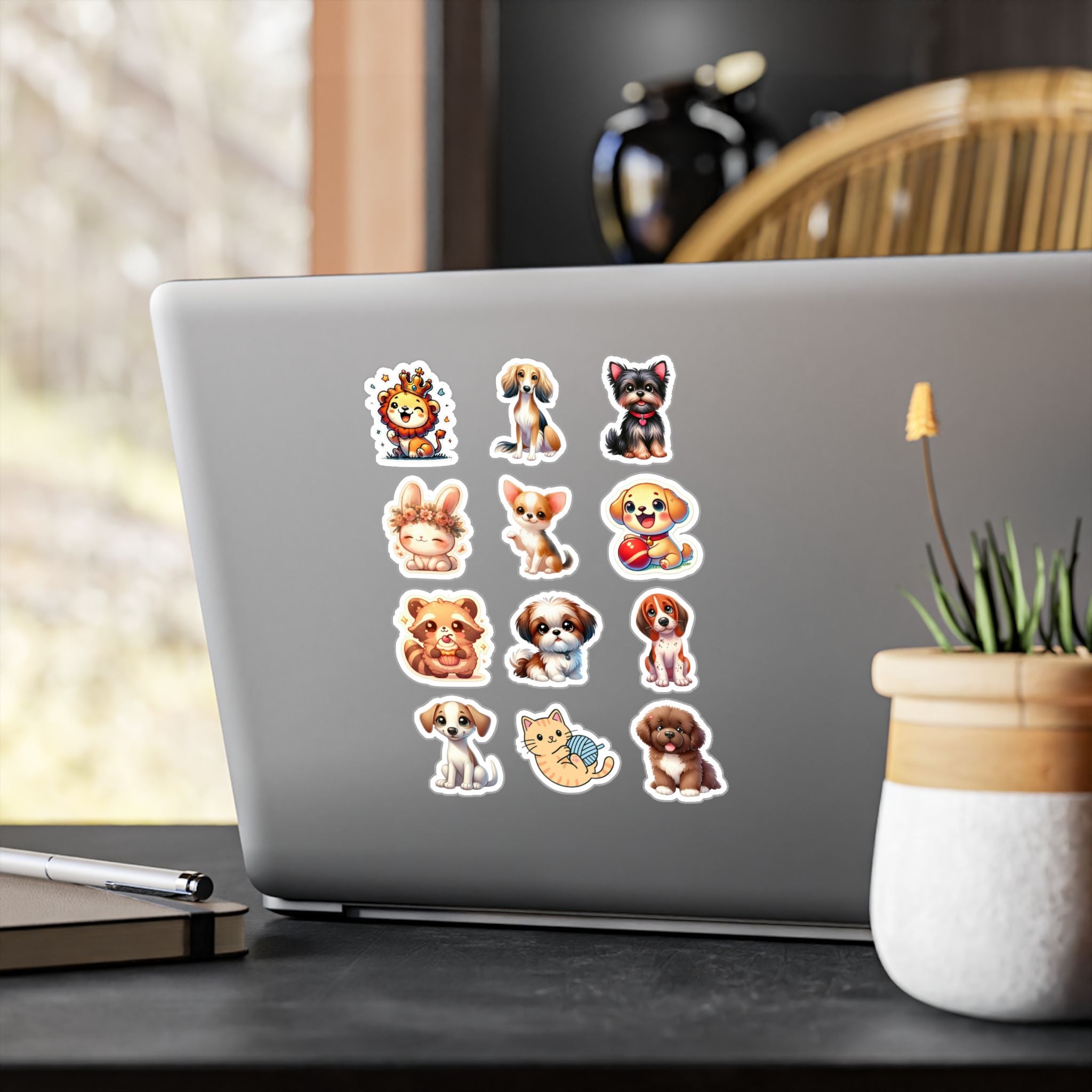 Cute Kawaii Sheet 15 — 12 Kiss-Cut Vinyl Decals
