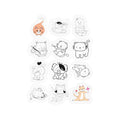 Kawaii Classics Sheet 03 — 12 Kiss-Cut Vinyl Decals