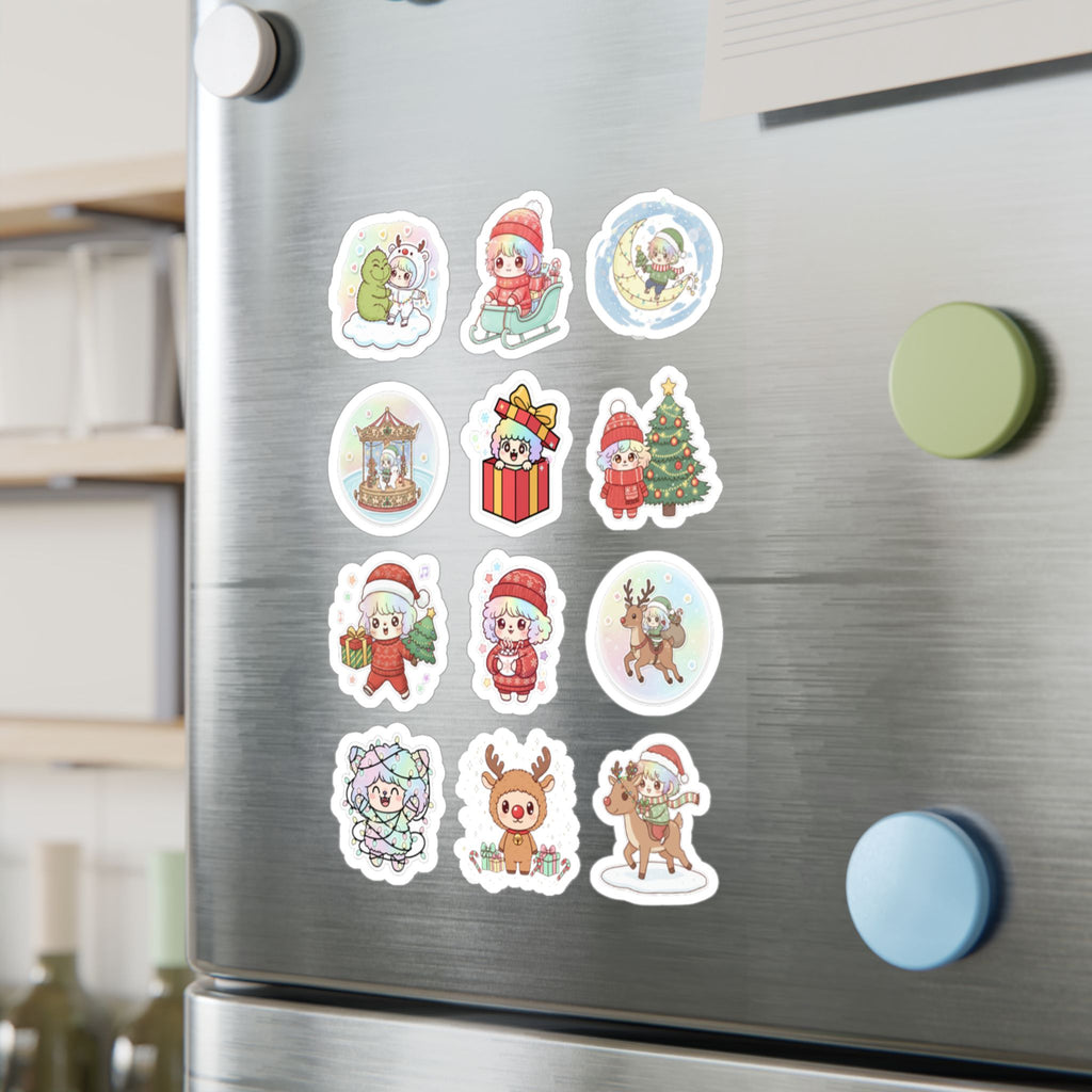 Christmas Monsters Sheet 11 — 12 Kiss-Cut Vinyl Decals