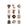 Kawaii Dogs Sheet 02 — 12 Kiss-Cut Vinyl Decals