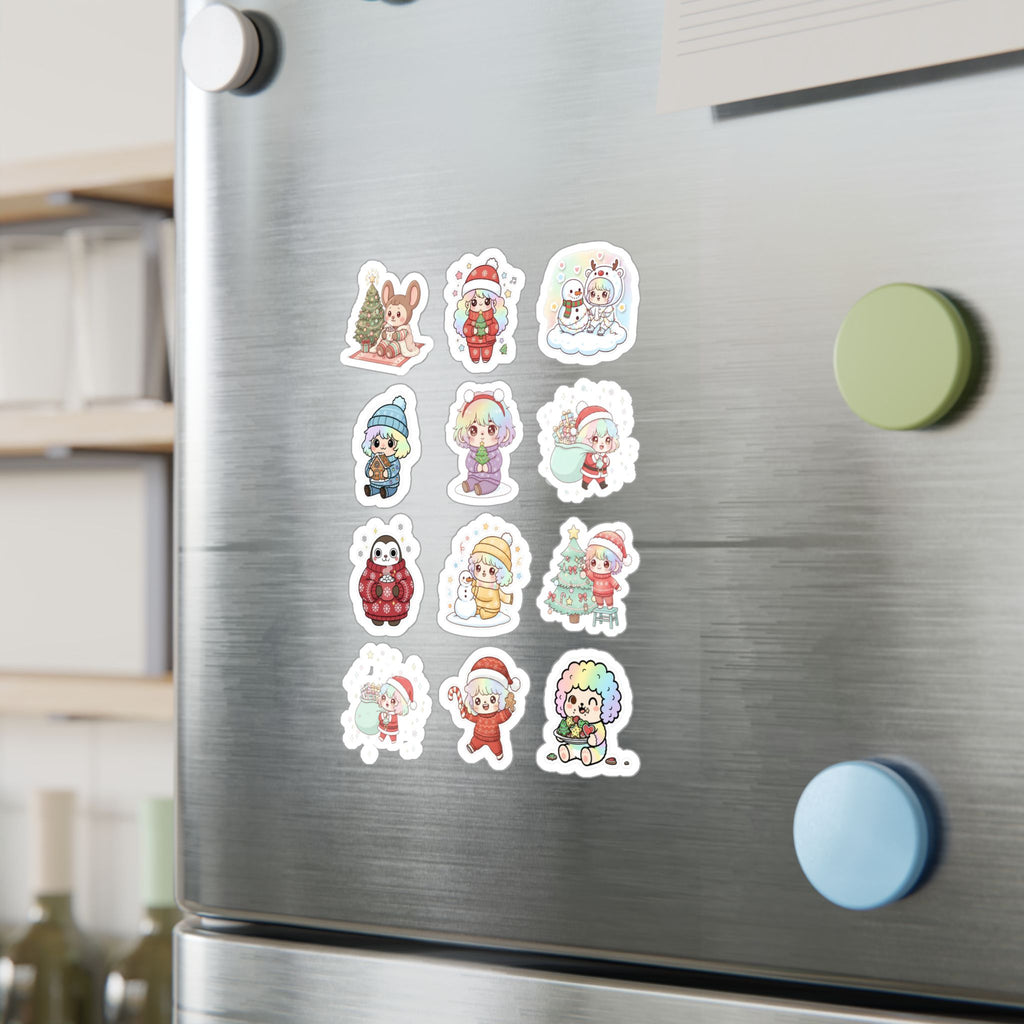 Christmas Monsters Sheet 14 — 12 Kiss-Cut Vinyl Decals