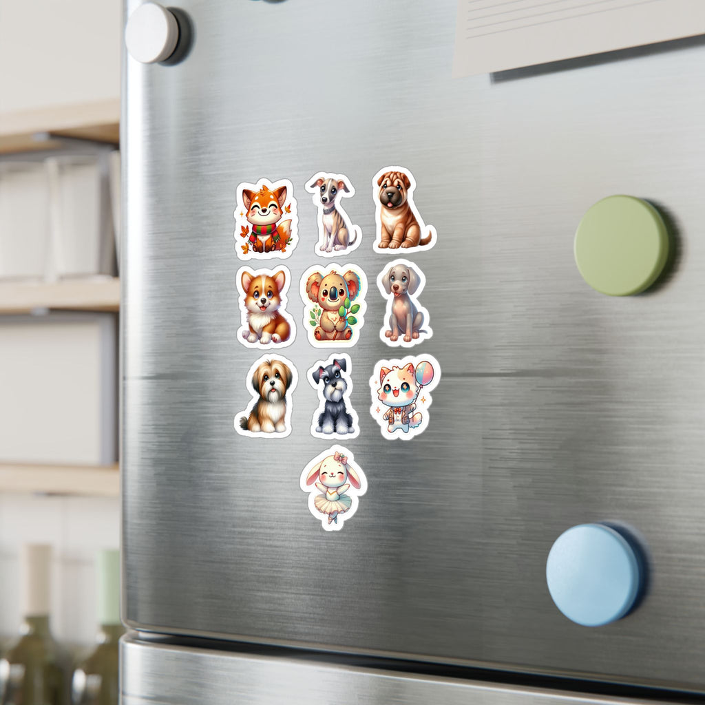 Cute Kawaii Sheet 31 — 10 Kiss-Cut Vinyl Decals