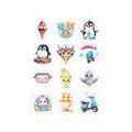 Kawaii Stickers Sheet 190 — 12 Kiss-Cut Vinyl Decals