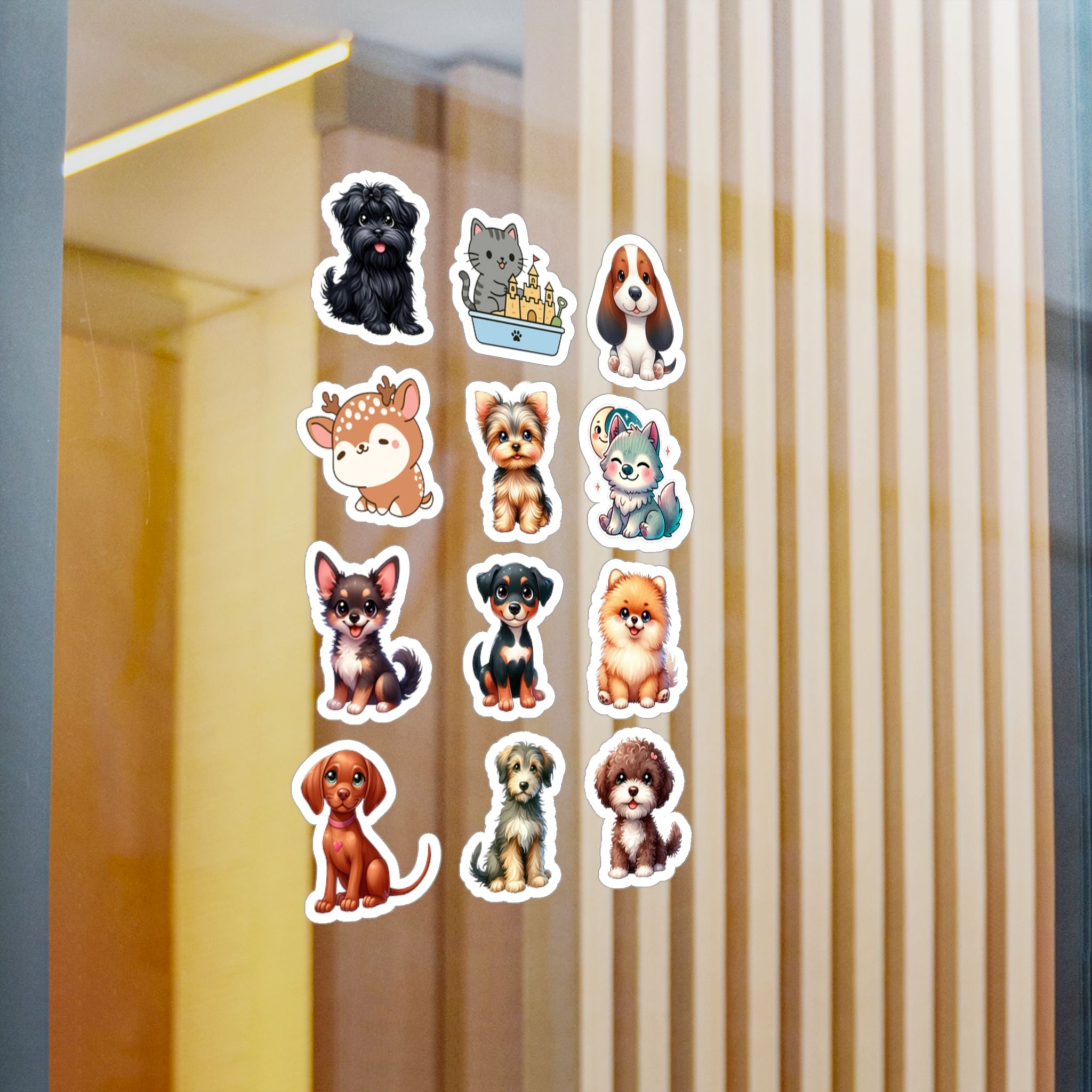 Cute Kawaii Sheet 09 — 12 Kiss-Cut Vinyl Decals