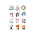 Kawaii Stickers Sheet 64 — 12 Kiss-Cut Vinyl Decals