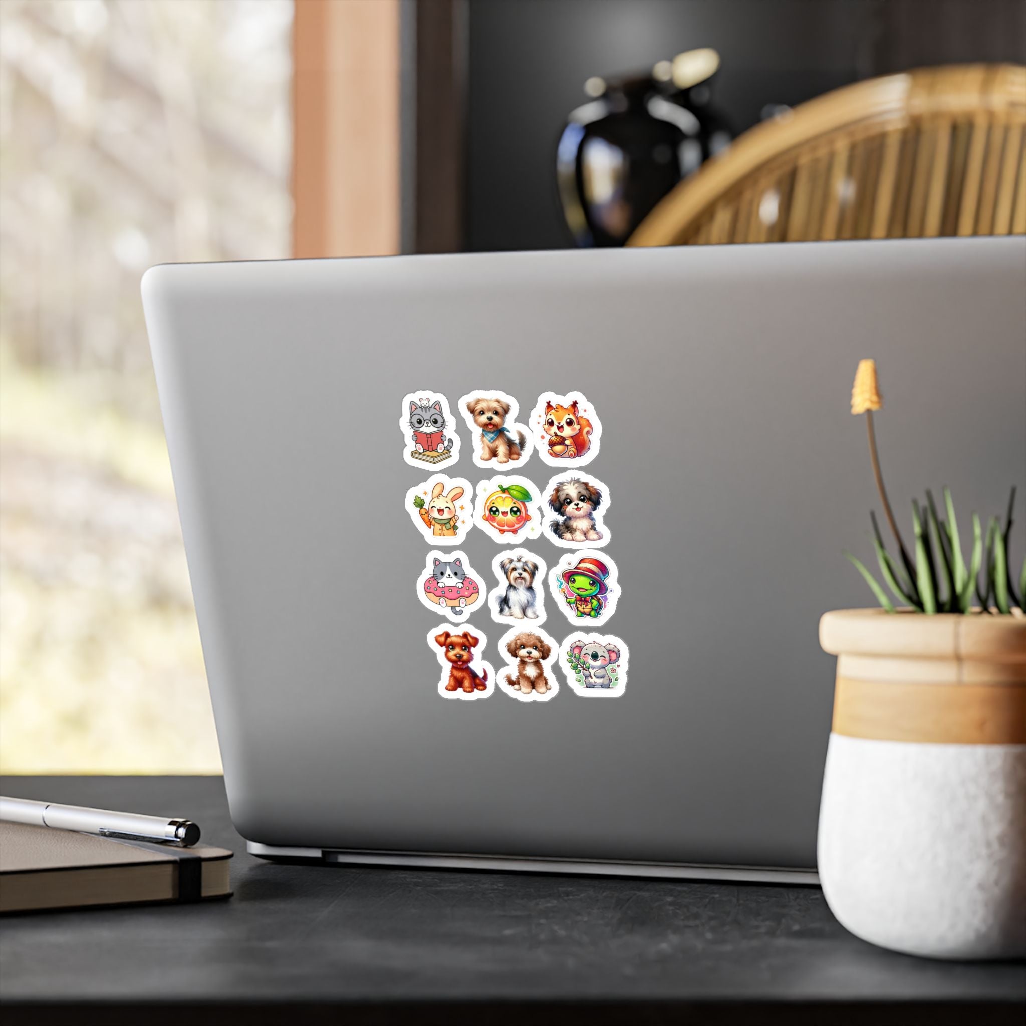 Cute Kawaii Sheet 21 — 12 Kiss-Cut Vinyl Decals