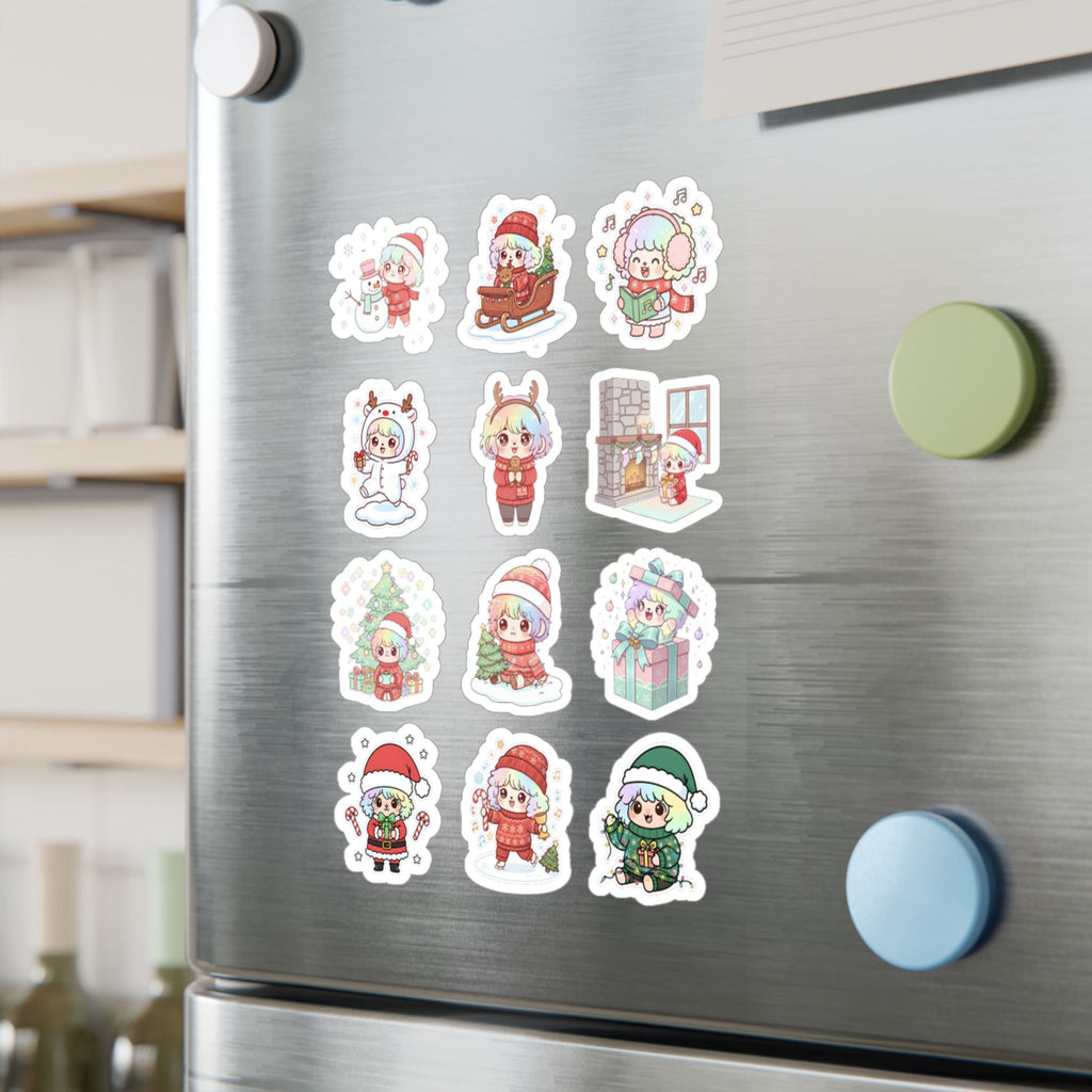 Christmas Monsters Sheet 09 — 12 Kiss-Cut Vinyl Decals