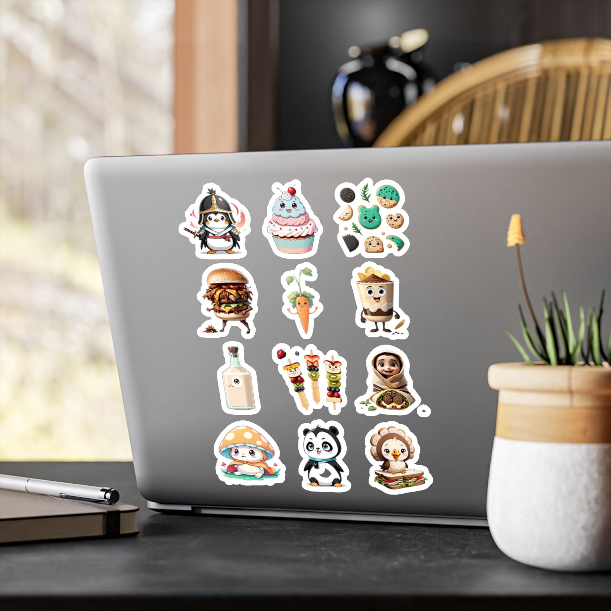 Kawaii Stickers Sheet 139 — 12 Kiss-Cut Vinyl Decals
