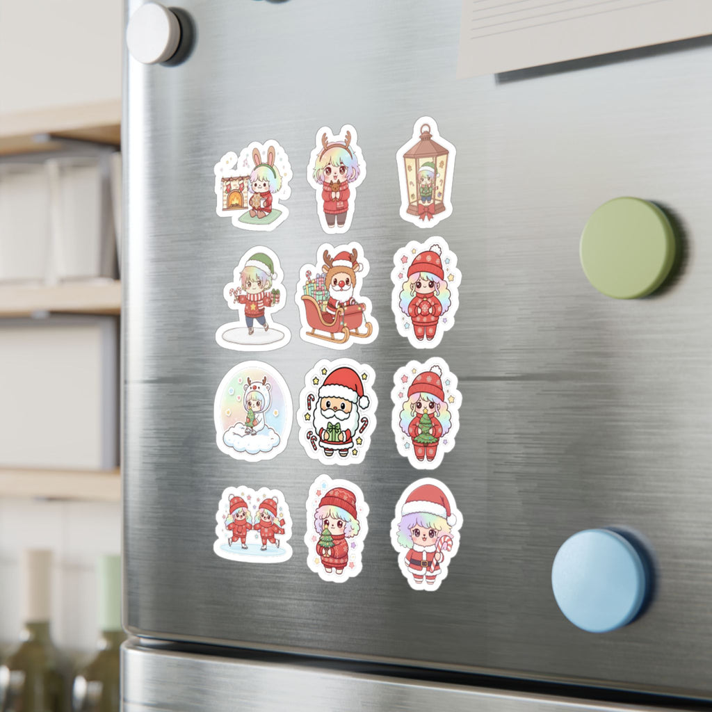 Christmas Monsters Sheet 05 — 12 Kiss-Cut Vinyl Decals