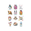 Kawaii Stickers Sheet 35 — 12 Kiss-Cut Vinyl Decals