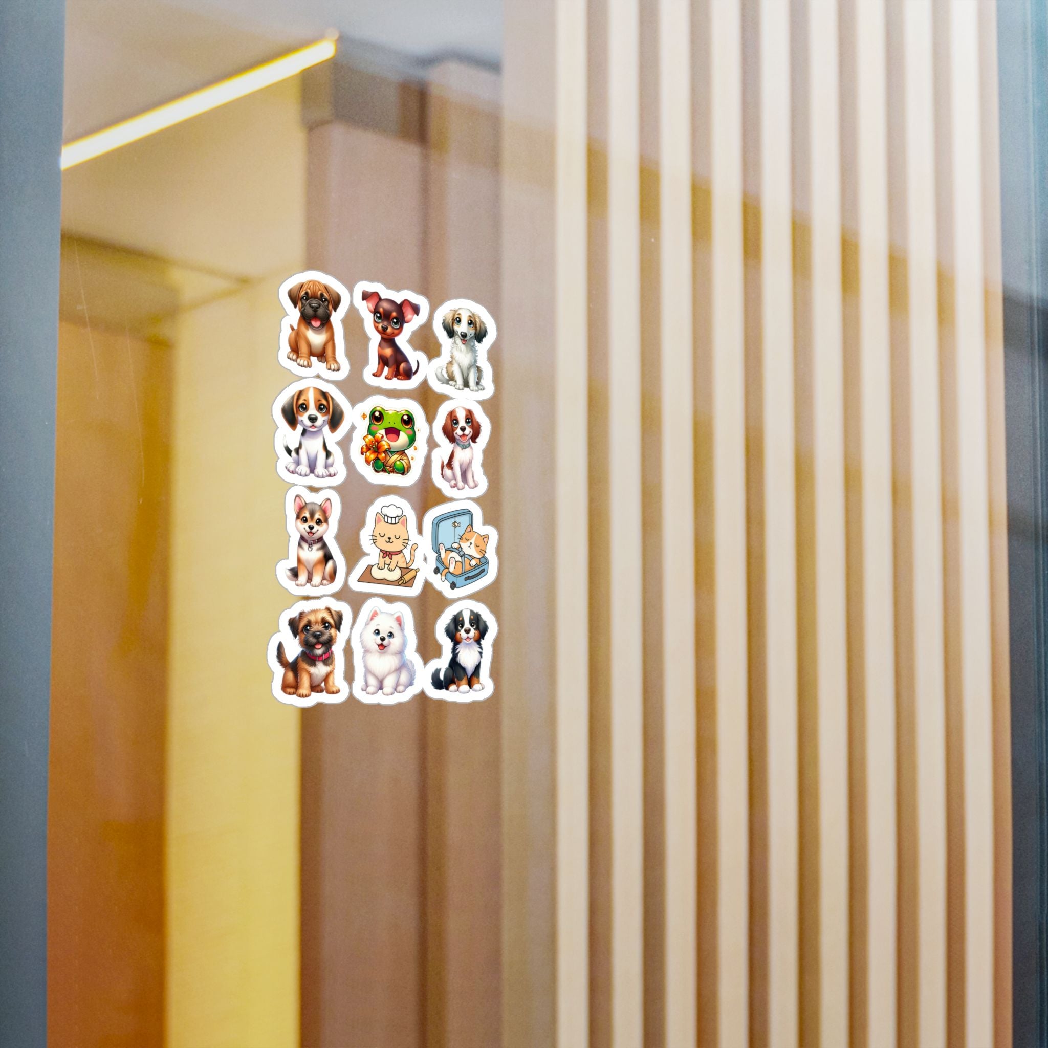 Cute Kawaii Sheet 04 — 12 Kiss-Cut Vinyl Decals