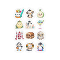 Kawaii Stickers Sheet 25 — 12 Kiss-Cut Vinyl Decals