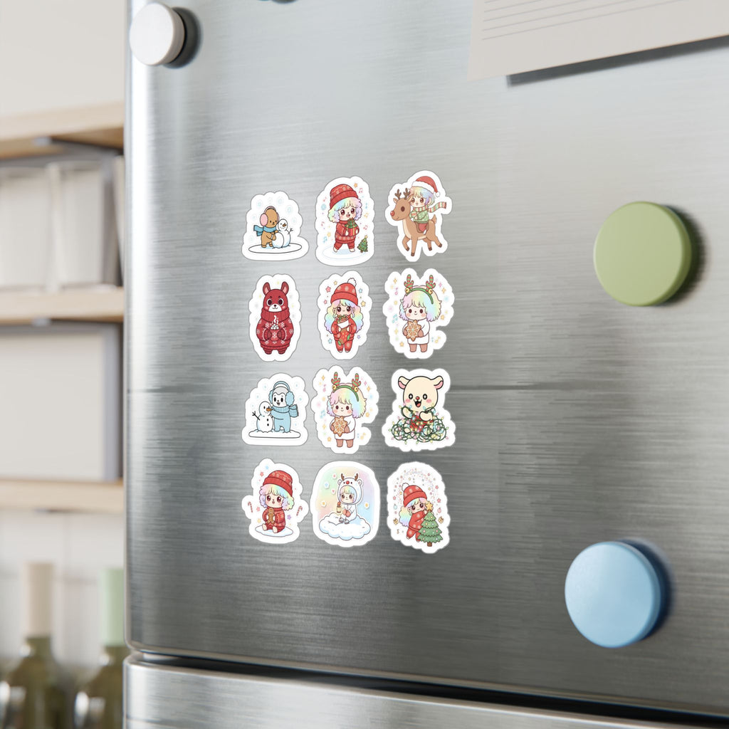 Christmas Monsters Sheet 15 — 12 Kiss-Cut Vinyl Decals