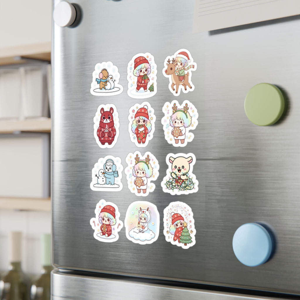 Christmas Monsters Sheet 15 — 12 Kiss-Cut Vinyl Decals
