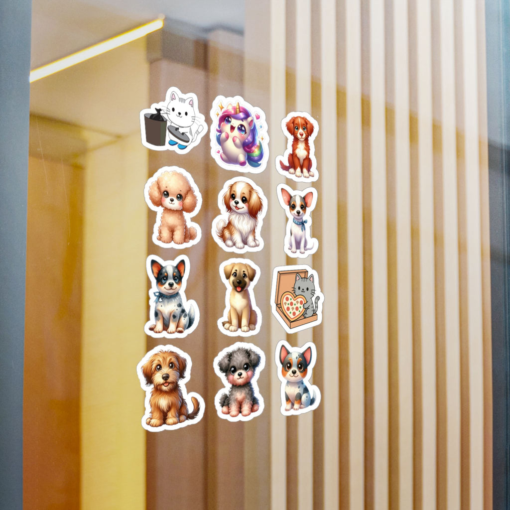 Cute Kawaii Sheet 22 — 12 Kiss-Cut Vinyl Decals