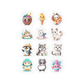 Kawaii Stickers Sheet 217 — 12 Kiss-Cut Vinyl Decals
