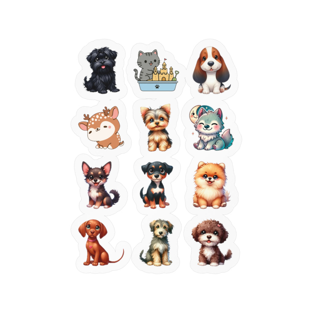 Cute Kawaii Sheet 09 — 12 Kiss-Cut Vinyl Decals