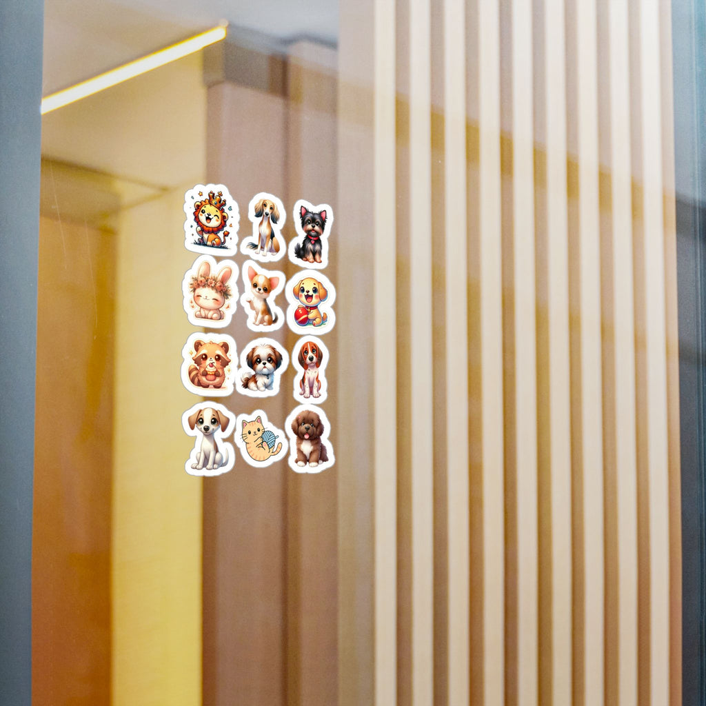 Cute Kawaii Sheet 15 — 12 Kiss-Cut Vinyl Decals
