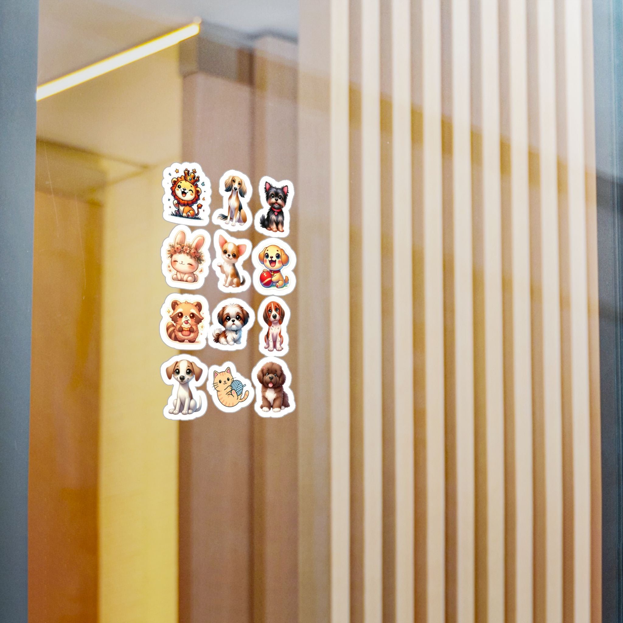 Cute Kawaii Sheet 15 — 12 Kiss-Cut Vinyl Decals