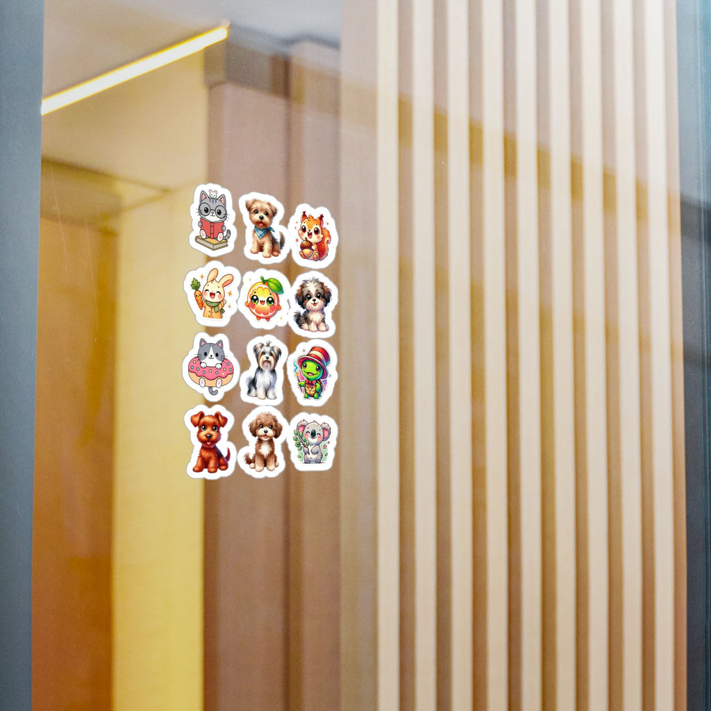 Cute Kawaii Sheet 21 — 12 Kiss-Cut Vinyl Decals