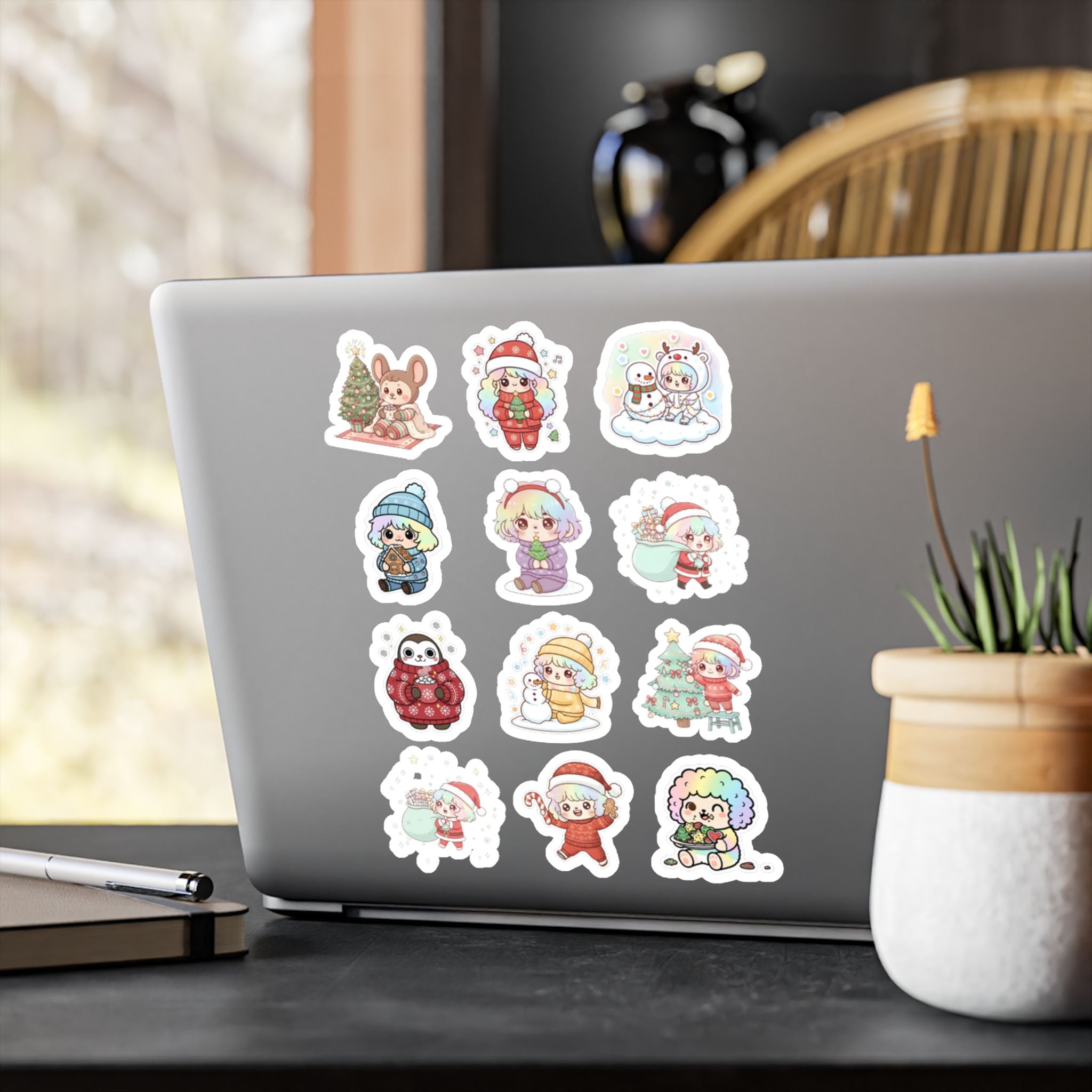 Christmas Monsters Sheet 14 — 12 Kiss-Cut Vinyl Decals