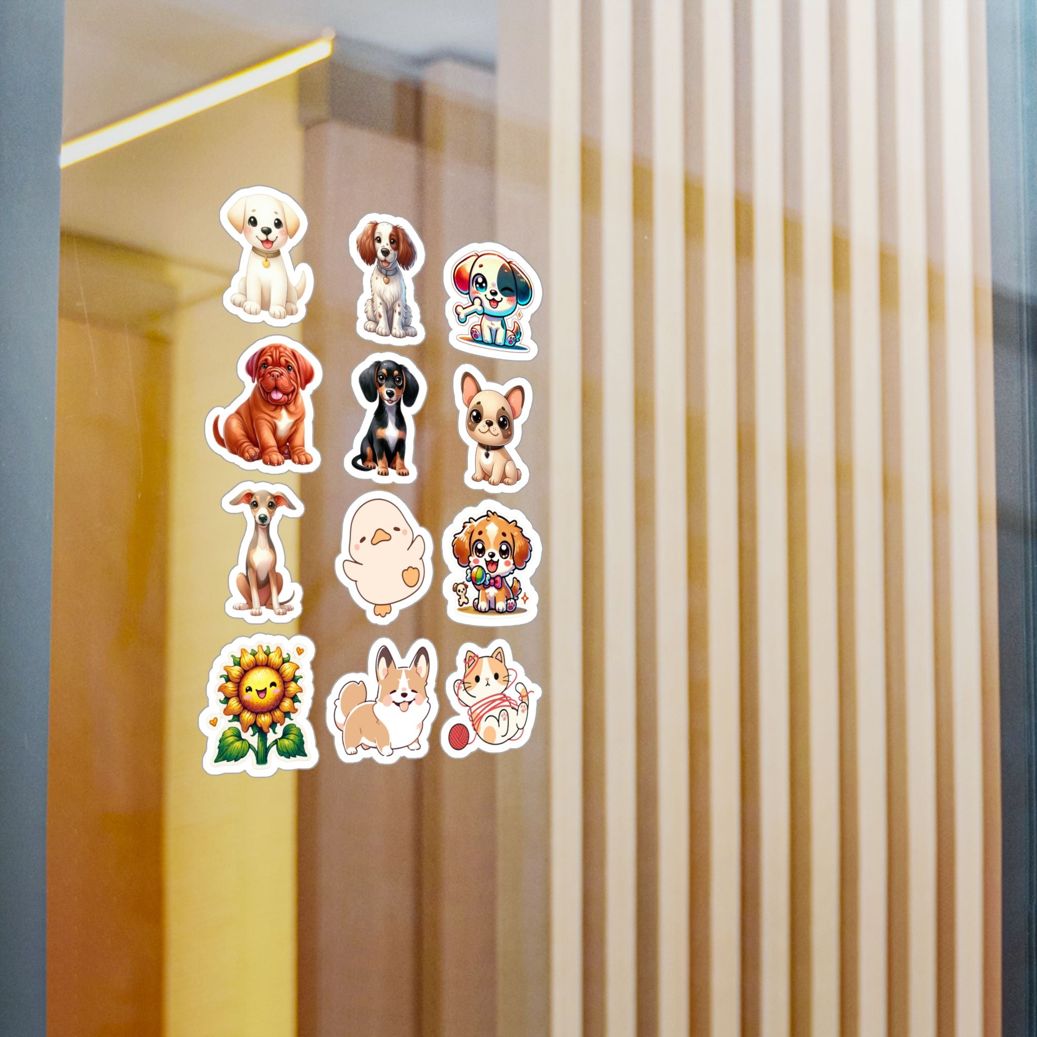 Cute Kawaii Sheet 20 — 12 Kiss-Cut Vinyl Decals