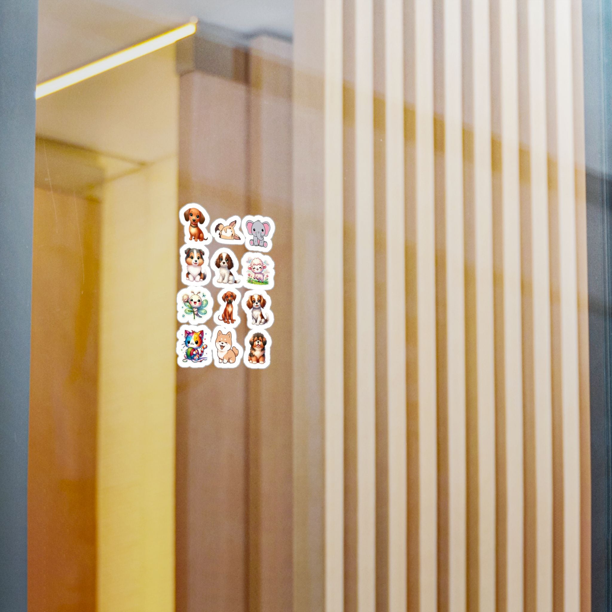Cute Kawaii Sheet 28 — 12 Kiss-Cut Vinyl Decals