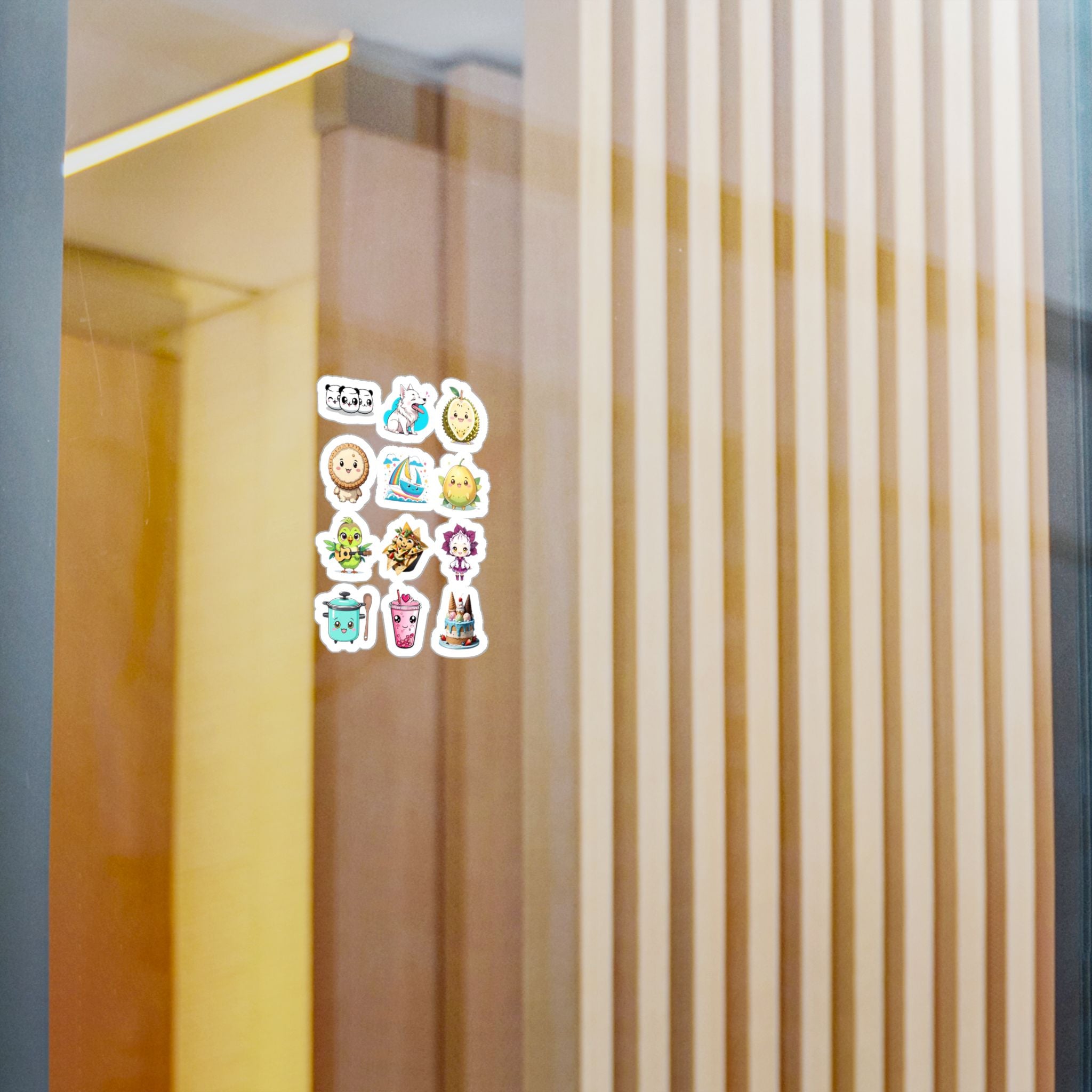 Kawaii Stickers Sheet 114 — 12 Kiss-Cut Vinyl Decals