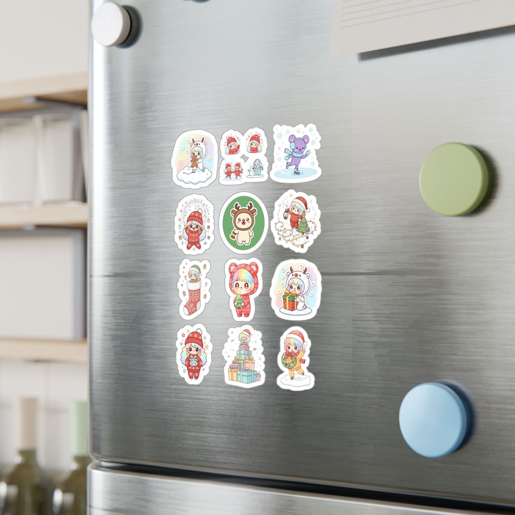 Christmas Monsters Sheet 18 — 12 Kiss-Cut Vinyl Decals